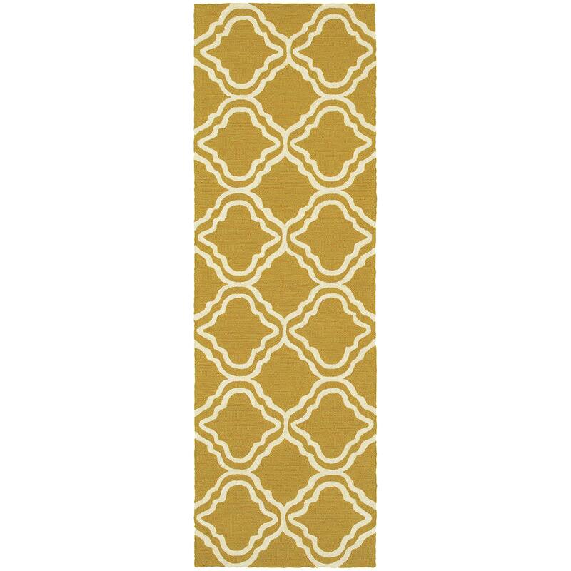 Style Haven Axel Scallop Trellis Hand-Hooked Indoor/ Outdoor Rug