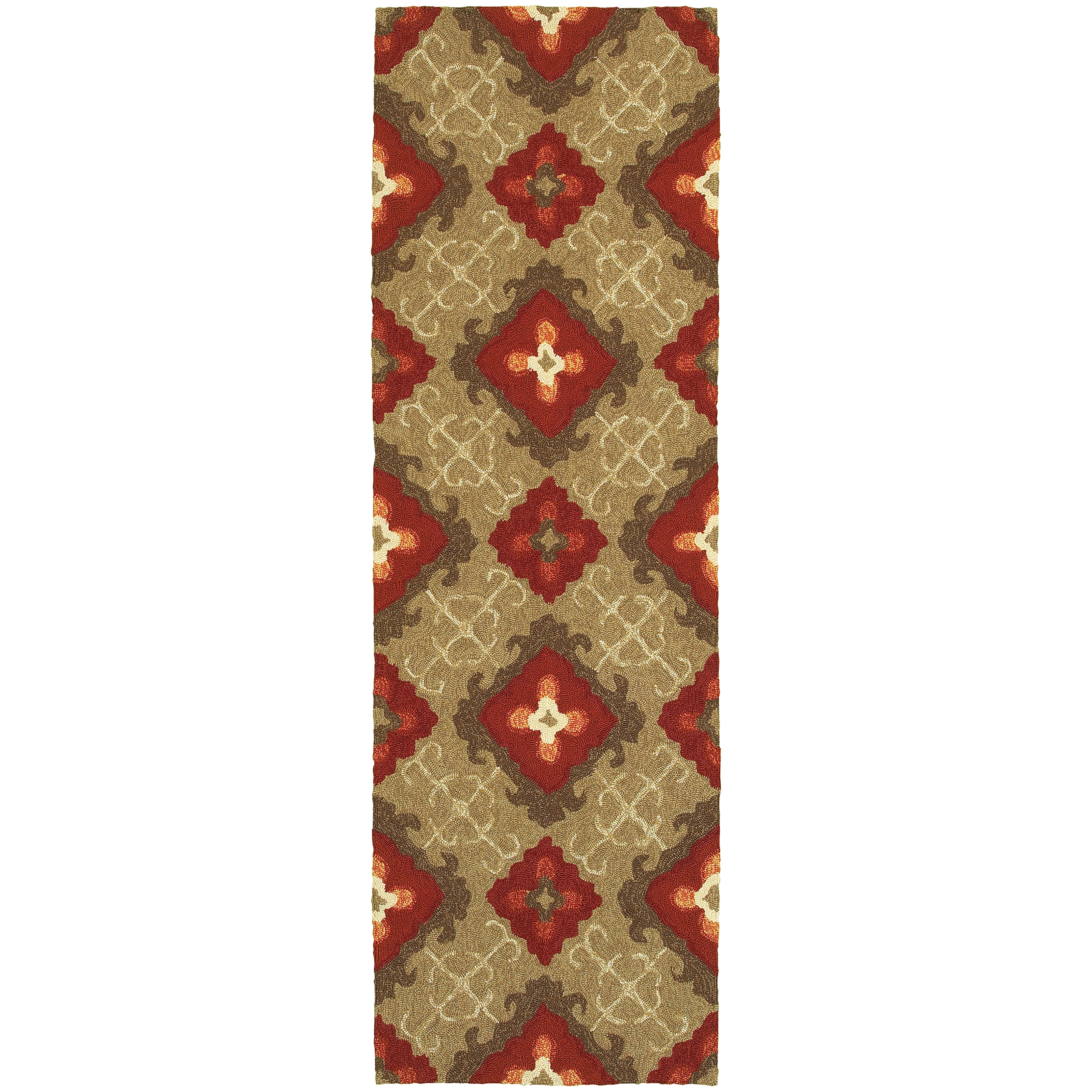 Tommy Bahama Atrium Red/Brown Area Rug - 8' x 10' 