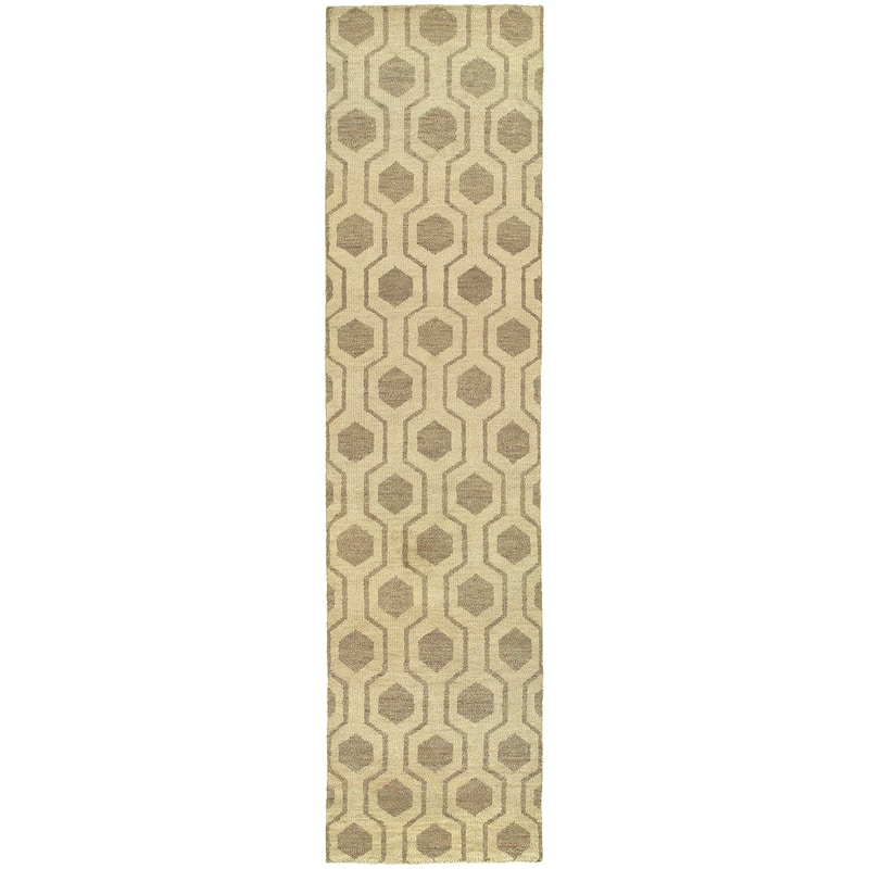Vista Home Handmade Wool Geometric Odgee Trellis Area Rug