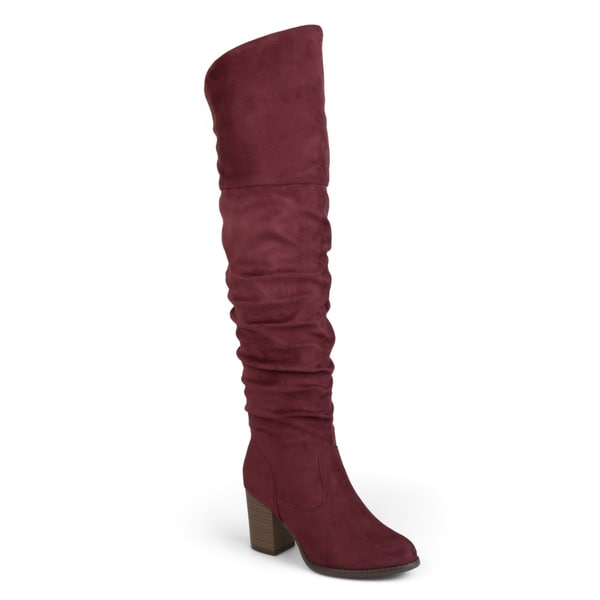 red womens boots sale