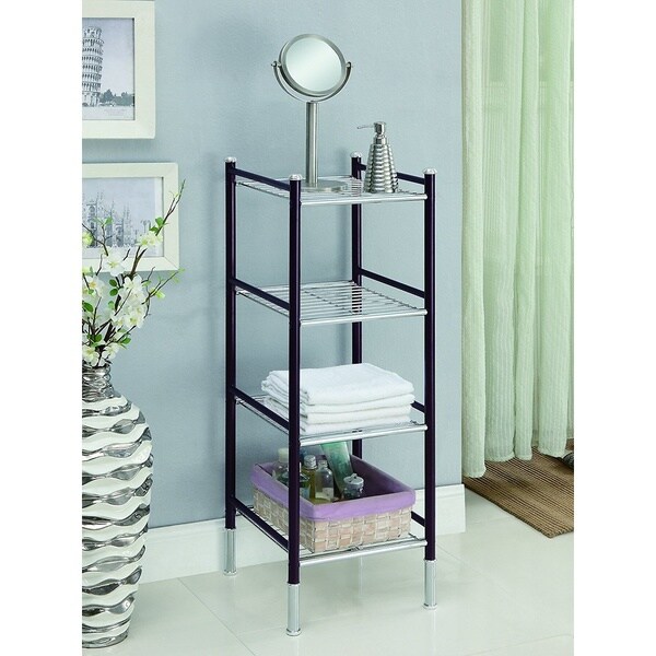 Shop Duplex 4 Tier Bathroom Tower Free Shipping Today Overstock