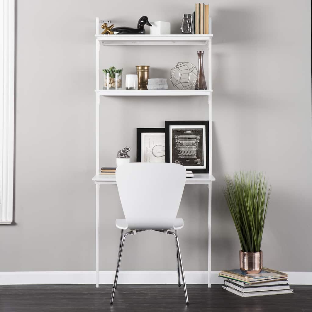SEI Furniture Haeloen Wall Mount Desk - White