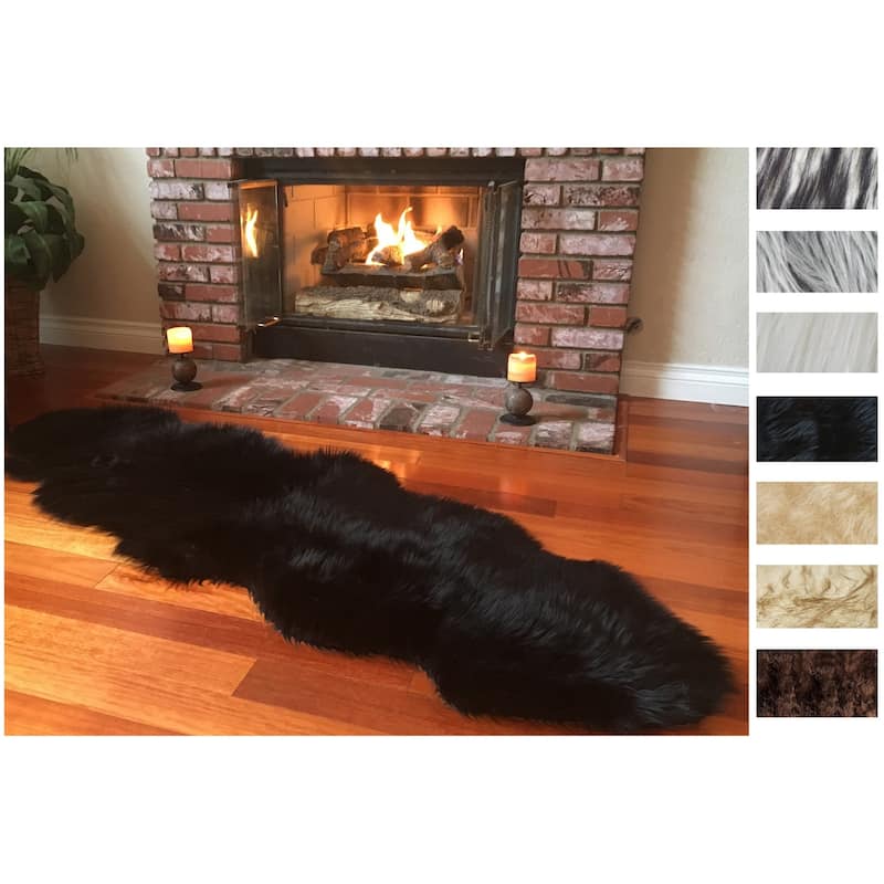 Legacy Faux Sheepskin Double Pelt Shag Runner Rug