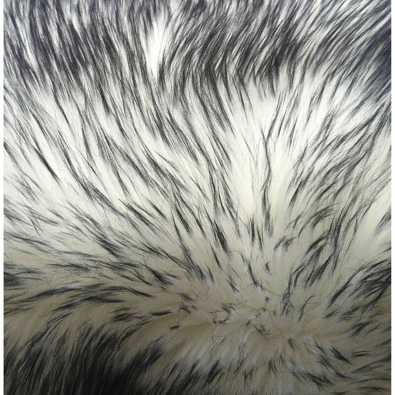 Legacy Faux Sheepskin Double Pelt Shag Runner Rug - 2' x 6' Runner - Grey Mist