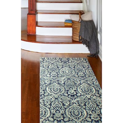 Bashian Elena Blue Machine Made Transitional Area