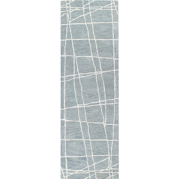 Bashian Paige Blue Hand Tufted Contemporary Area