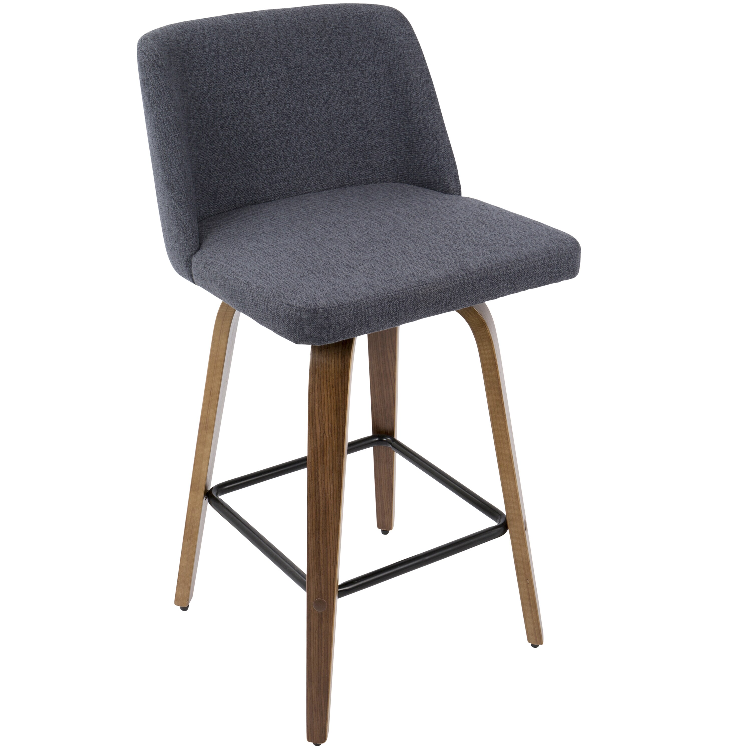 Toriano Mid Century Modern Wood Fabric 25 Inch Toriano Mid Century Modern Wood Fabric 25 Inch