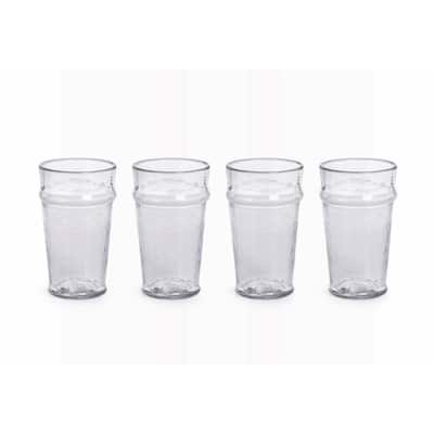 "Garan" Hammered Glass Highball Glass (Set of 4)