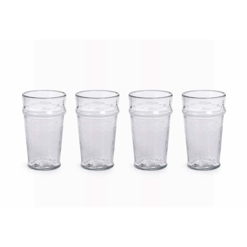 "Garan" Hammered Glass Highball Glass (Set of 4)