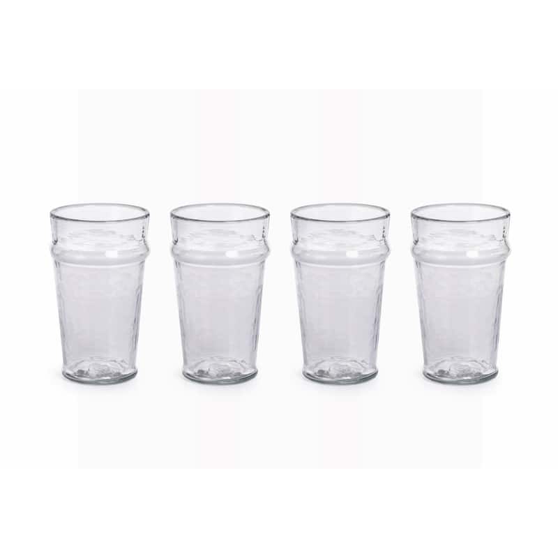 "Garan" Hammered Glass Highball Glass (Set of 4)