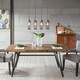 INK+IVY Trestle Reclaimed Brown/ Gun Metal Dining/ Gathering Table - Brown - Thumbnail 0