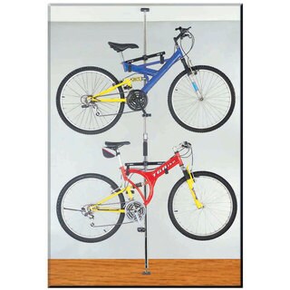 Shop Q-Rak Black Chrome Dual Ceiling to Floor Bike Rack
