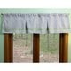 preview thumbnail 2 of 0, Nurture Blue Corduroy Valances, 2 Window Saver Pack