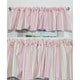 preview thumbnail 1 of 0, Nurture Pink Stripe Valances, 2 Window Saver Pack