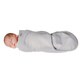 preview thumbnail 5 of 6, Candide Grey Baby Luxury Swaddling Blanket and Infant Sleeper Bag Bundle