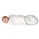 preview thumbnail 6 of 9, Candide Baby Luxury White Swaddling Blanket and Infant Sleeper Bag Bundle