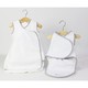 preview thumbnail 1 of 9, Candide Baby Luxury White Swaddling Blanket and Infant Sleeper Bag Bundle