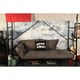 preview thumbnail 10 of 13, Porch & Den Ligon Dorm Dreamer Futon with Black Metal Finish