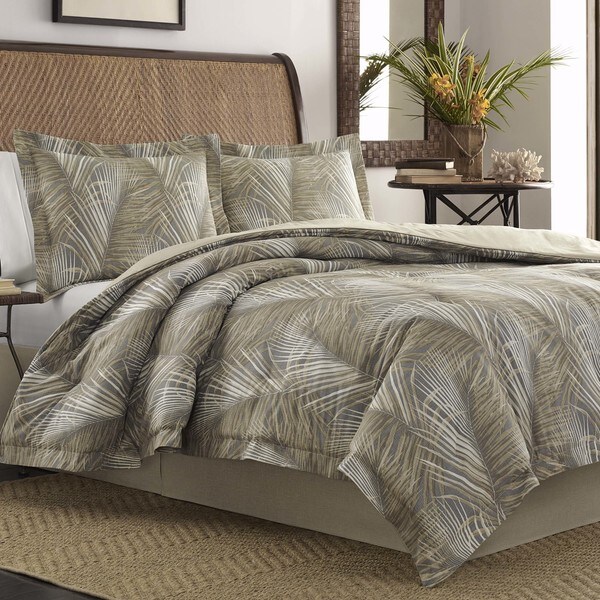 tommy bahama raffia palms king comforter set
