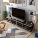 preview thumbnail 3 of 9, Mezu Contemporary Grey 80-inch 8-Shelf TV Console Furniture of America