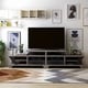 preview thumbnail 2 of 9, Mezu Contemporary Grey 80-inch 8-Shelf TV Console Furniture of America