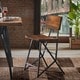 Carbon Loft Hader Reclaimed Brown and Gunmetal Counter Stool - Thumbnail 0