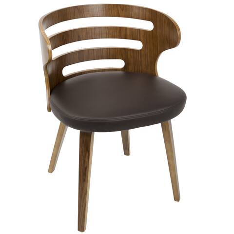 Carson Carrington Cranagh Walnut Wood Dining Accent Chair - N/A