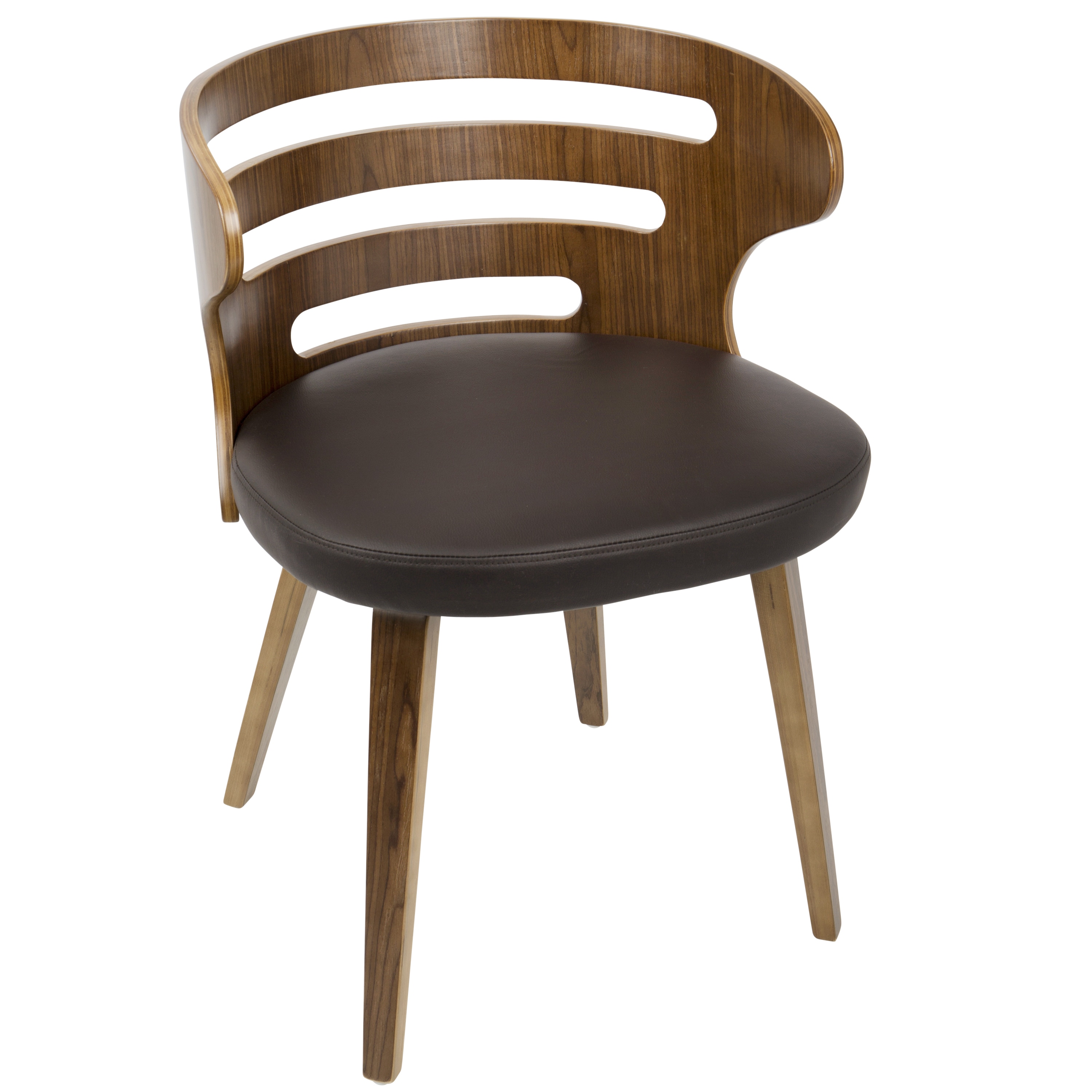 Carson Carrington Cranagh Walnut Wood Dining Accent Chair