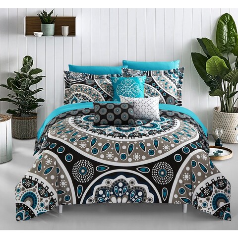 Chic Home Gaston 10-piece Bed-in-a-Bag Comforter Set