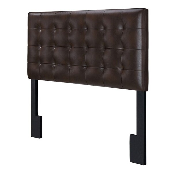 Lyke Home Mya King Faux Leather Headboard Free Shipping Today Lyke Home Mya King Faux Leather Headboard