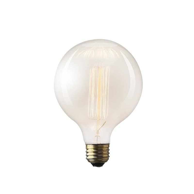 Filament Globe E26 40W Bulb - Clear - 4.5"W x 4.5"D x 5.5"H
