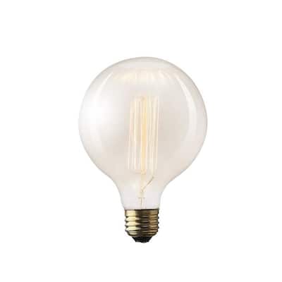 Filament Globe E26 40W Bulb - Clear - 4.5"W x 4.5"D x 5.5"H