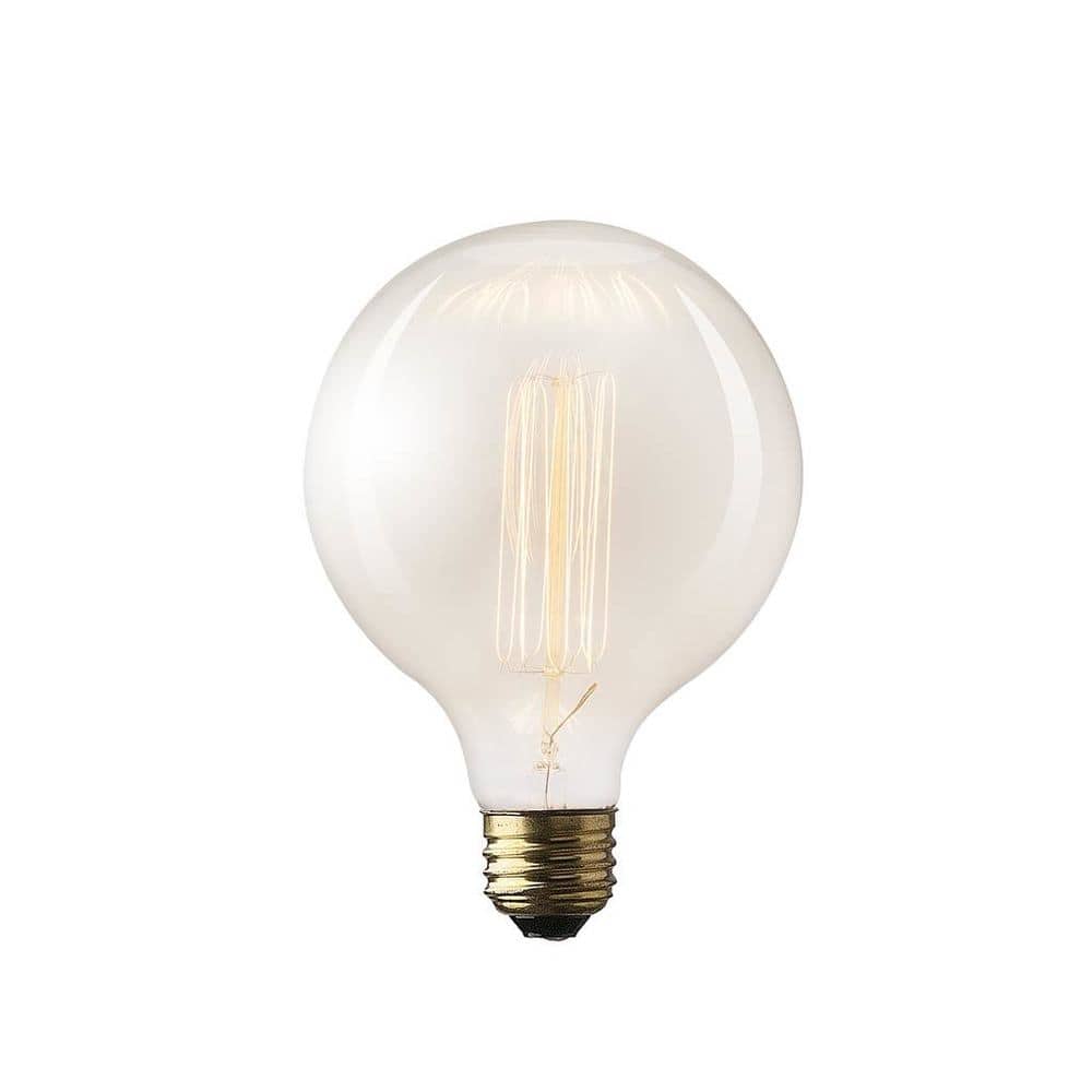 Filament Globe E26 40W Bulb - Clear - 4.5"W x 4.5"D x 5.5"H