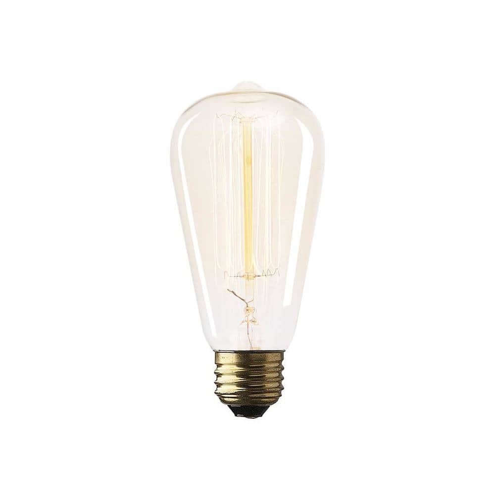 Filament Teardrop E26 40W Bulb - Clear - 2.5"W x 2.5"D x 5.5"H