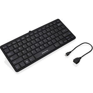 IOGEAR Classroom Portable Wired Keyboard for Tablets with OTG Adapter