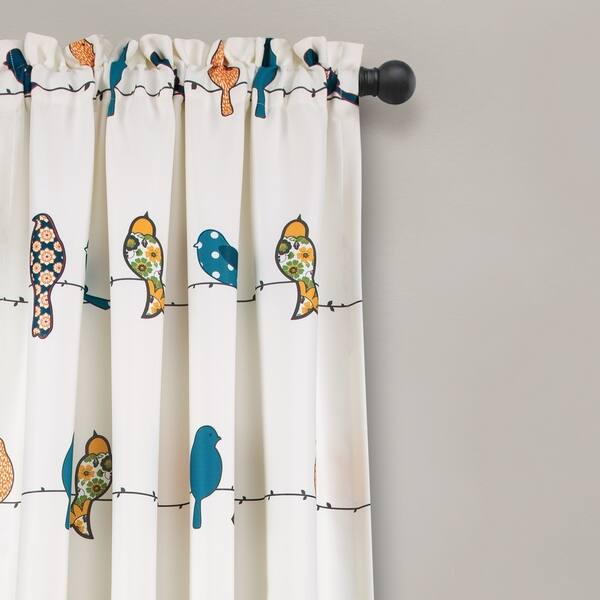 Shop Lush Decor Rowley Birds Room Darkening Curtain Panel Pair