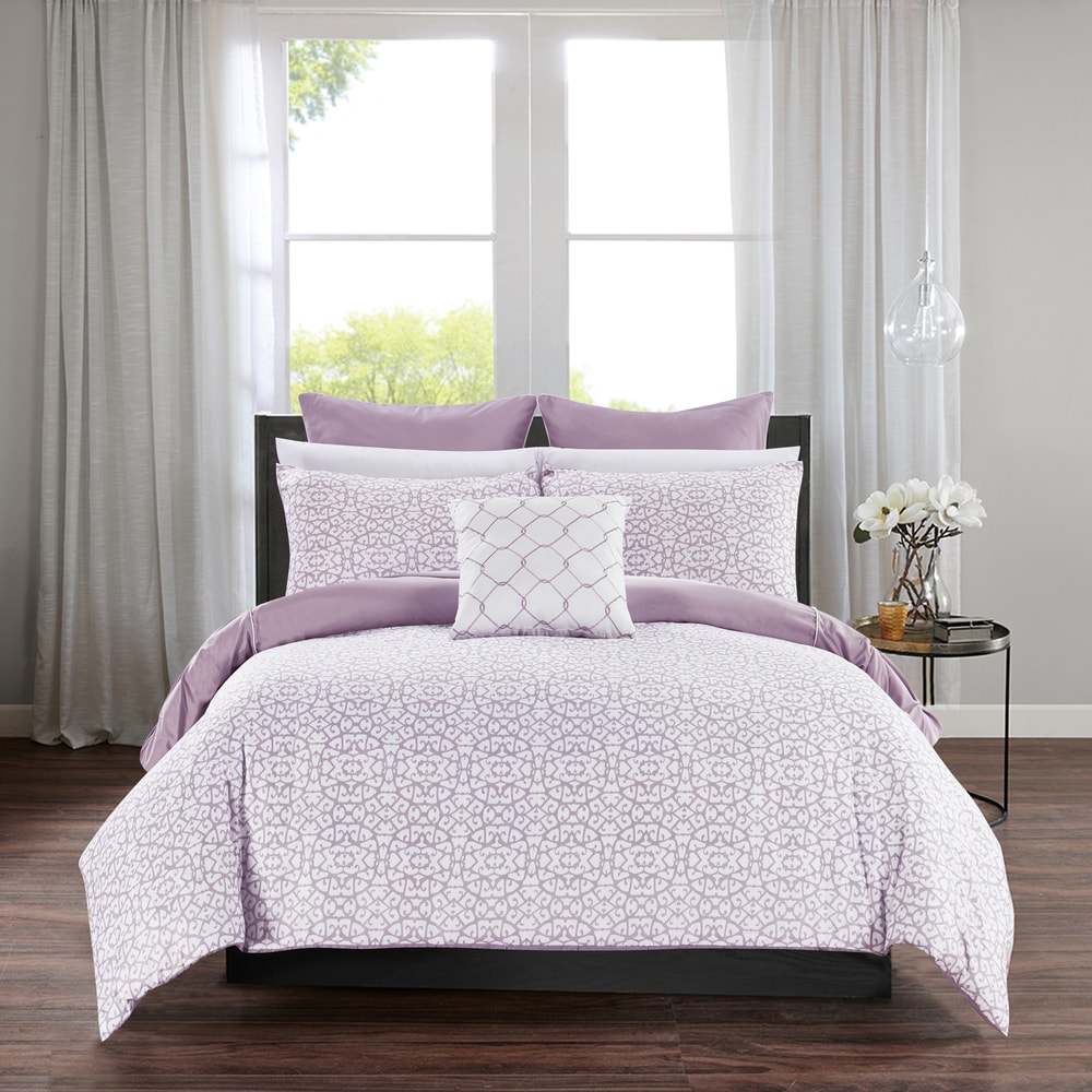 Shop Chic Home Rajiv Lavender 10 Piece Bed in a Bag ...