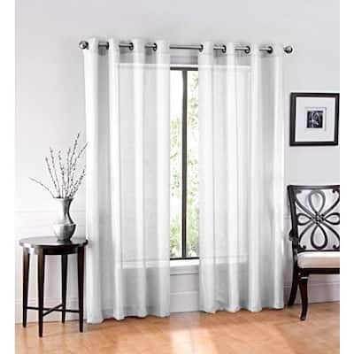 Ruthy's Textile Sheer Grommet Curtain Panel Pair