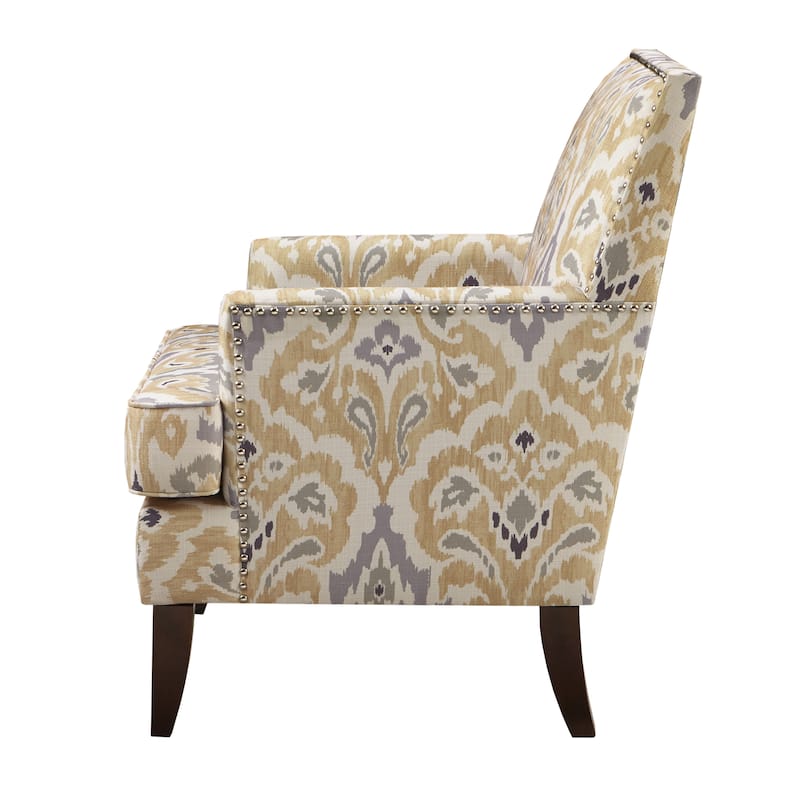 Madison Park Charlie Grey Track-arm Club Chair