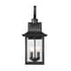 preview thumbnail 4 of 3, Maikoor Black Steel 2-light Outdoor Wall Lantern by Havenside Home