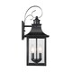 preview thumbnail 2 of 3, Maikoor Black Steel 2-light Outdoor Wall Lantern by Havenside Home