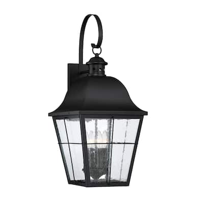 Quoizel Millhouse Jumbo Mystic Black Outdoor Wall Lamp