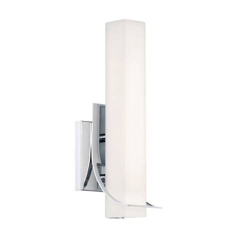 Quoizel Platinum Collection Blade Polished Chrome Steel 1-light LED Bath/Wall Fixture