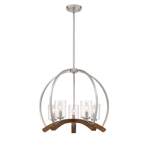 Shop Quoizel Kayden 5light Brushed Nickel Chandelier Free Shipping