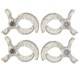 preview thumbnail 2 of 3, Dreambaby® Strollerbuddy® Stroller Clips, 4 Pack, Silver Glitter