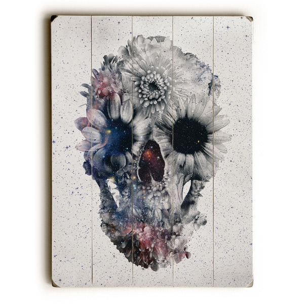 Floral Skull 2 - Multi Wall Decor by Ali Gulec