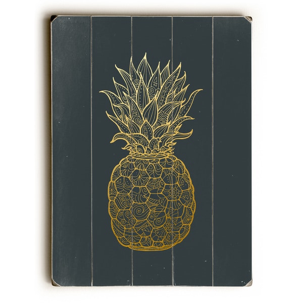 Golden Pine - Navy Wall Decor by OBC - multi