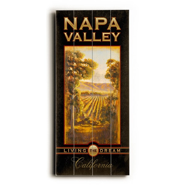 Napa Valley California - Wood Wall Decor by Cory Steffen - Planked Wood Wall Decor