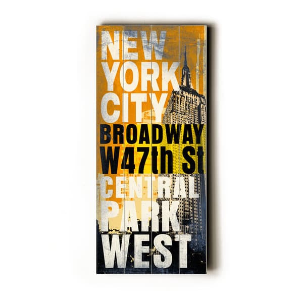 New York City - Wood Wall Decor by Cory Steffen - Overstock - 16767592