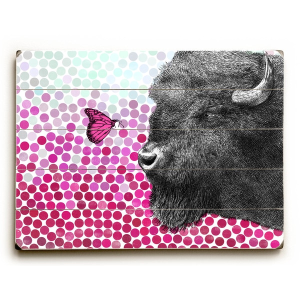 Bison and Butterfly - Wall Decor by Eric Fan - Multi-Color